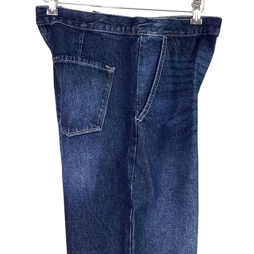 KanCan Jeans Women 9 28 Blue Cotton Ultra High Rise Super Flare Side Zip NEW - Picture 5 of 12